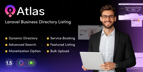 Atlas Laravel Business Directory Listing